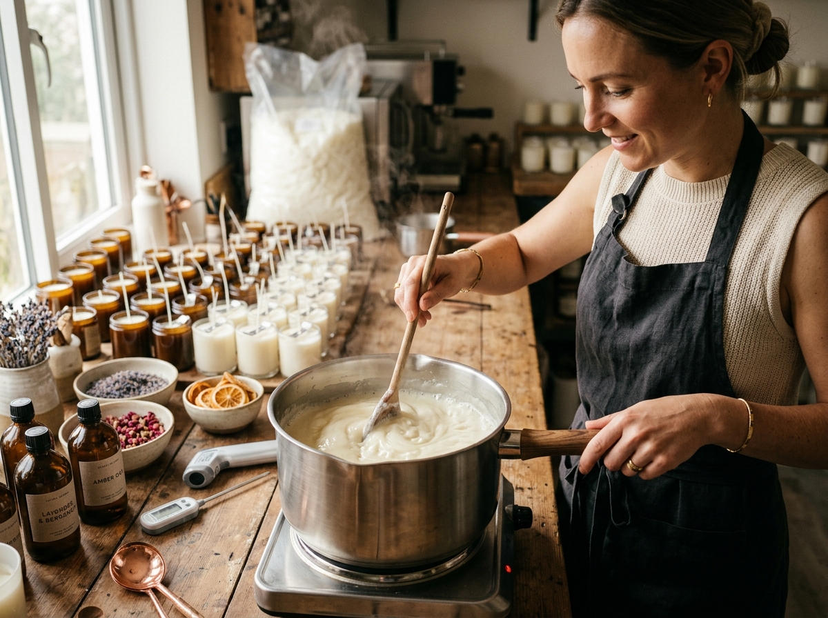 Candle making process
