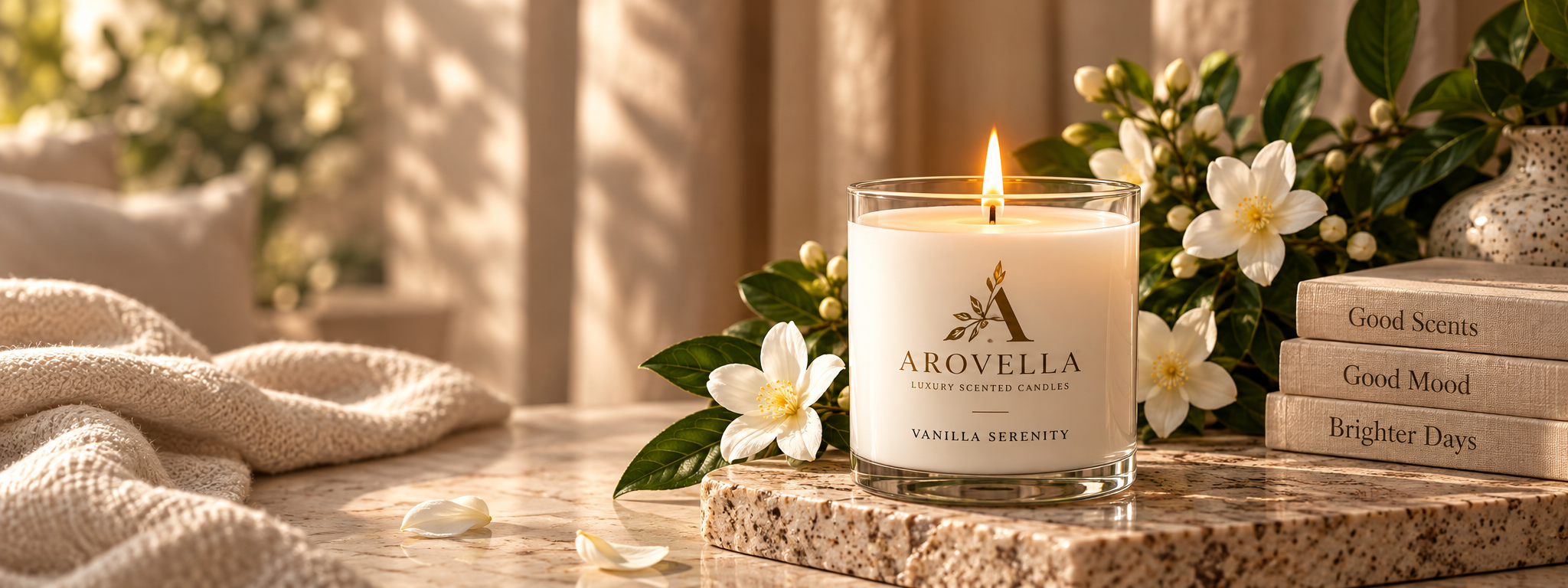 Arovella Vanilla Serenity Candle